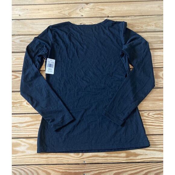 NWT 32 Degrees Heat Long Sleeve Top Size Medium Women’s Black - Picture 2 of 9